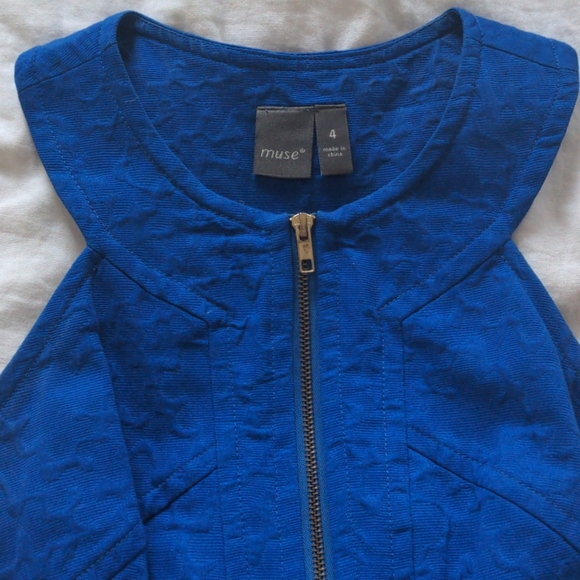 Deep blue cocktail dress - Picture 3 of 4